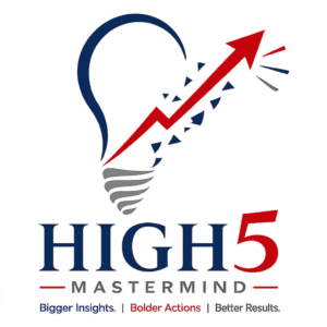Lightbulb with upward arrow symbolizing growth and insight.